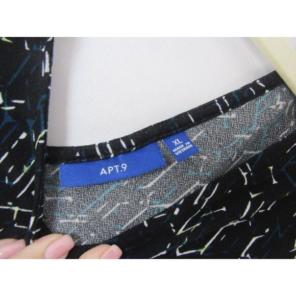 Apt. 9 Black & White Geometric Print Dress – Size XL - Picture 3 of 5